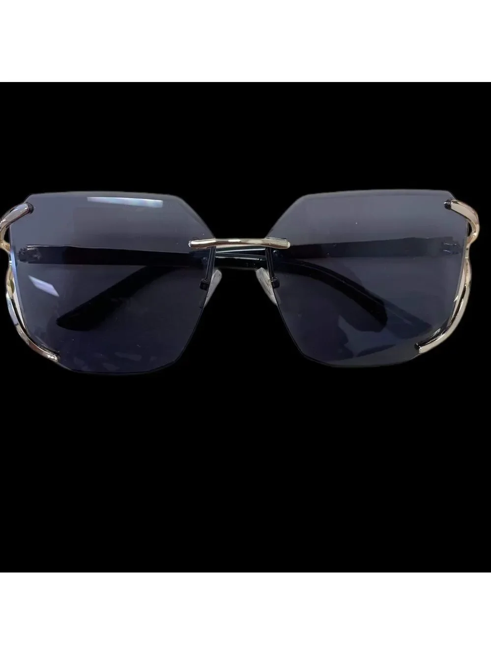 Witty Cheetah Rimless Sunglasses